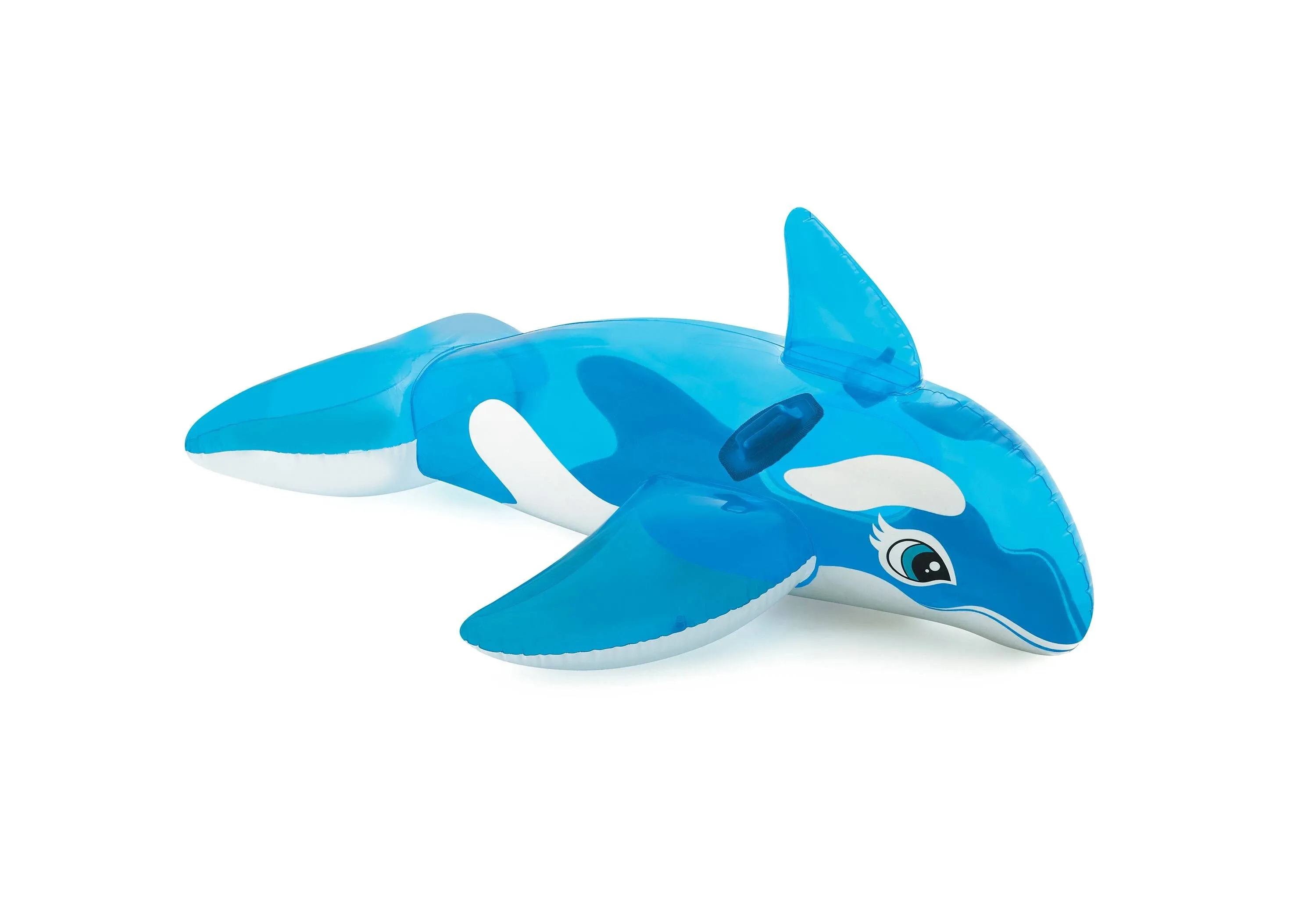 Intex Inflatable Blue Lil Whale Ride On, 60&#034;x45&#034;, for Ages 3, Pool Float