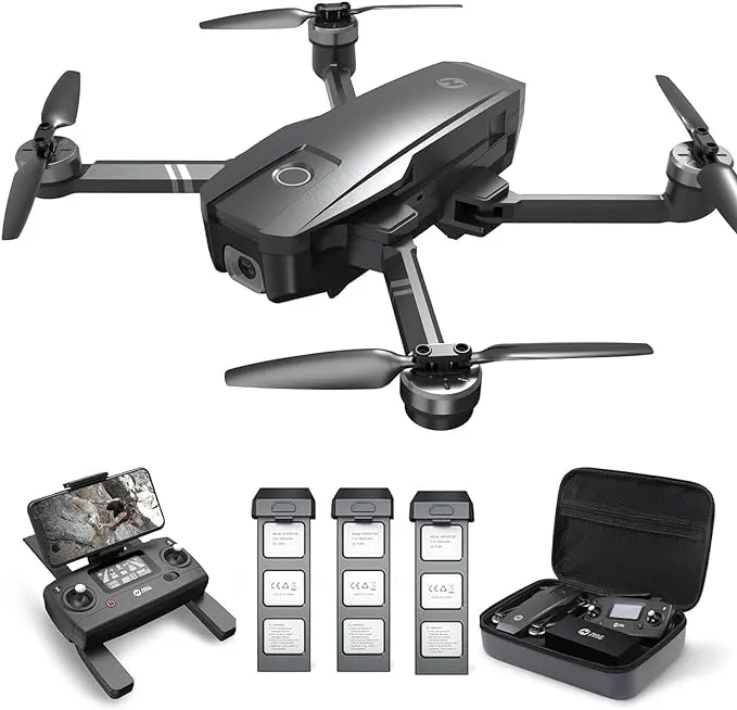 [78-Min Flight Time] Holy Stone HS720 4K Drone with 3 Batteries