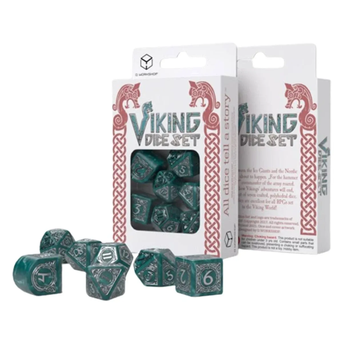 Q-Workshop Viking RPG Dice Set Mjolnir