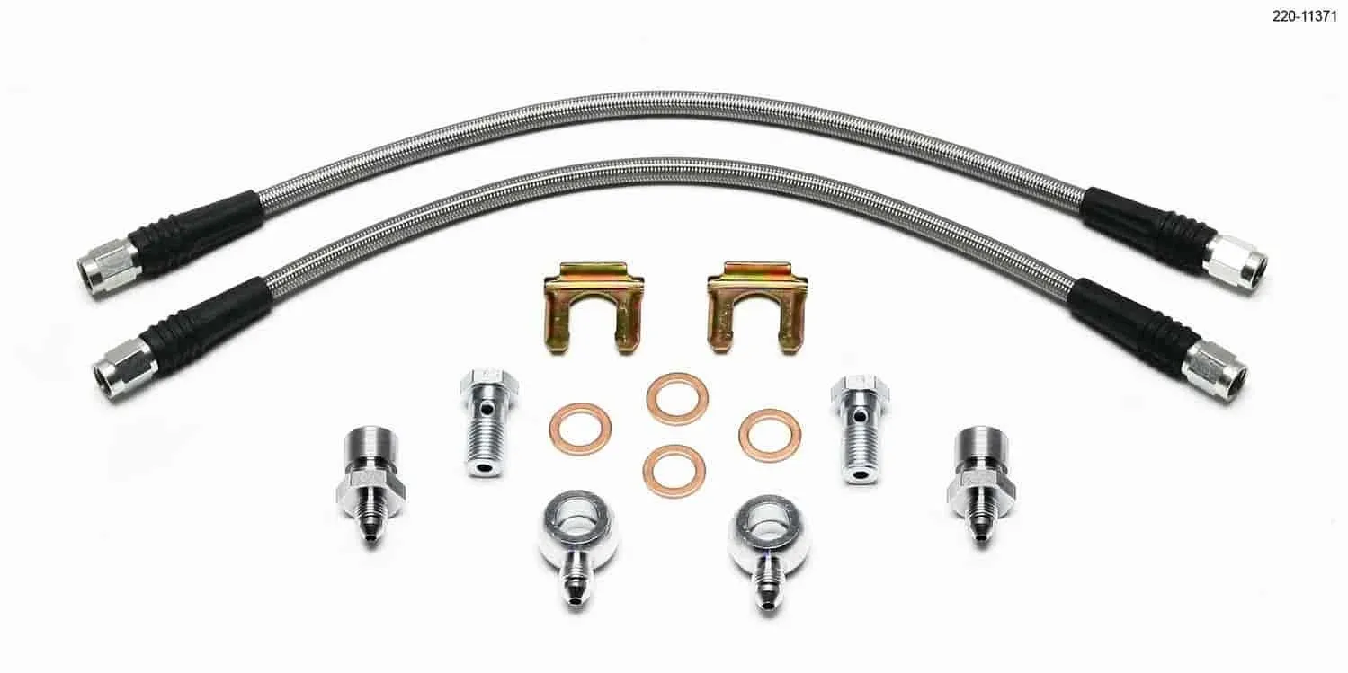 Wilwood 220-11371 Flex line Kit Caliper (D52 14in w/Banjo 7/16-20)