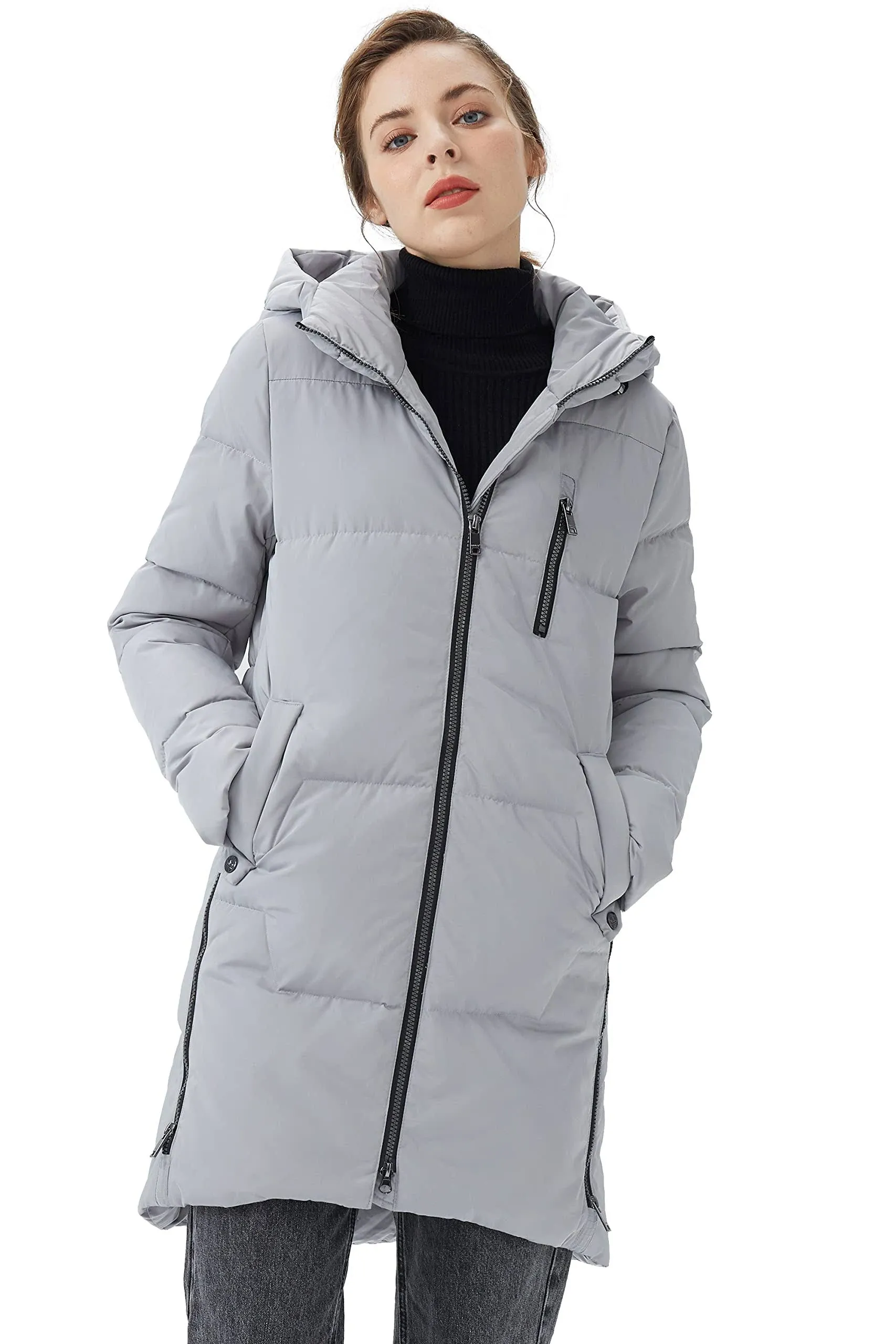 Orolay Women's Stylish Down Hooded Parka