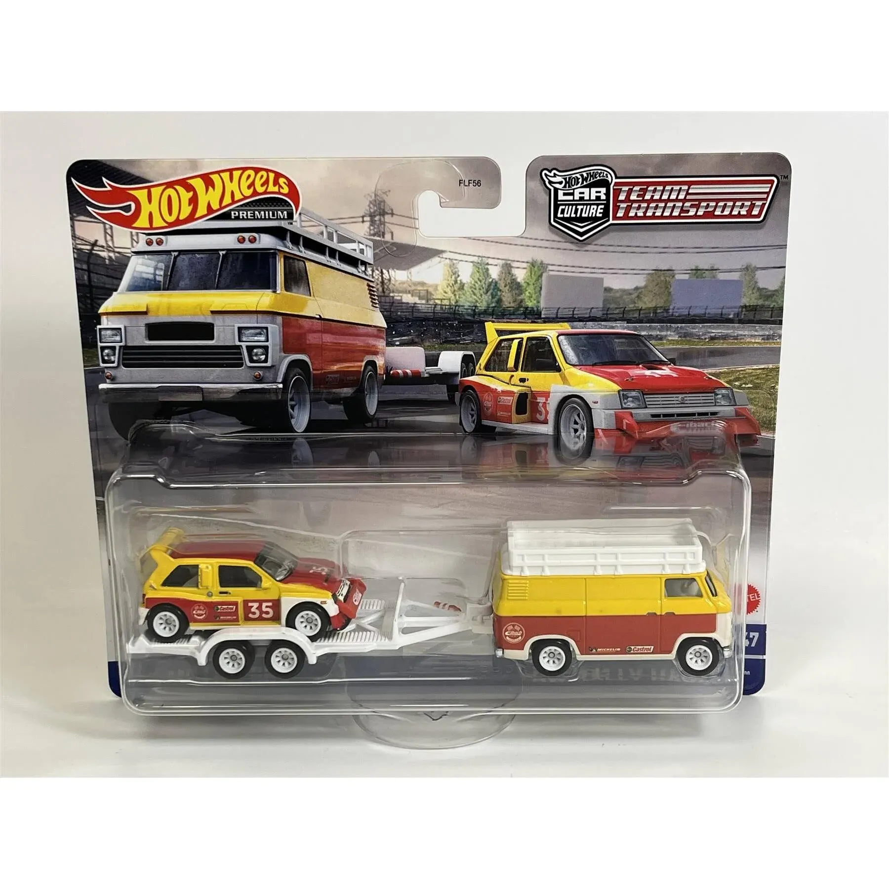 Hot Wheels Team Transport MG Metro 6R4 Rally Hauler, Car Culture #47