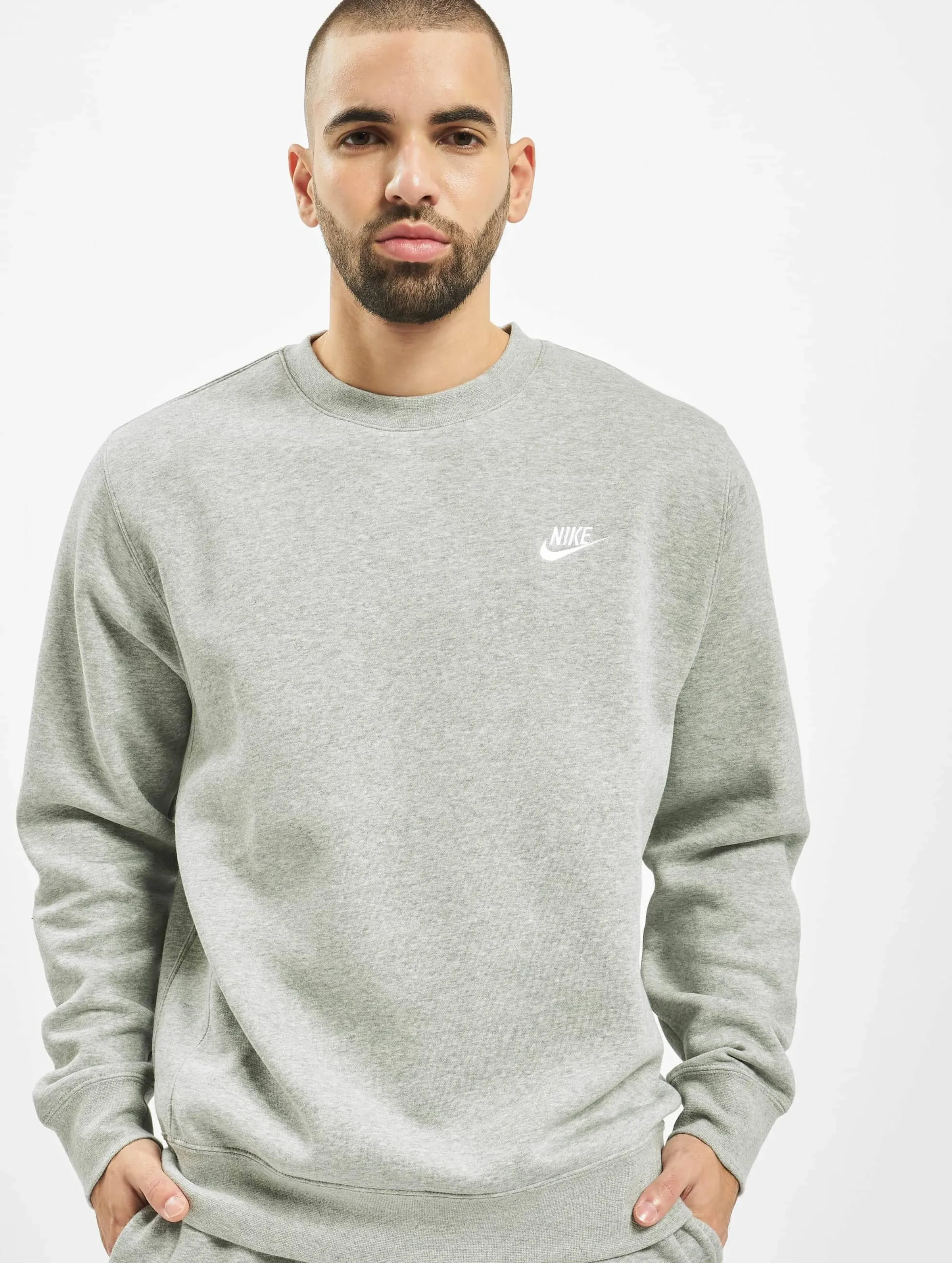 Nike Sportswear Club Crew Sweatshirt - Dark Grey Heather - Medium