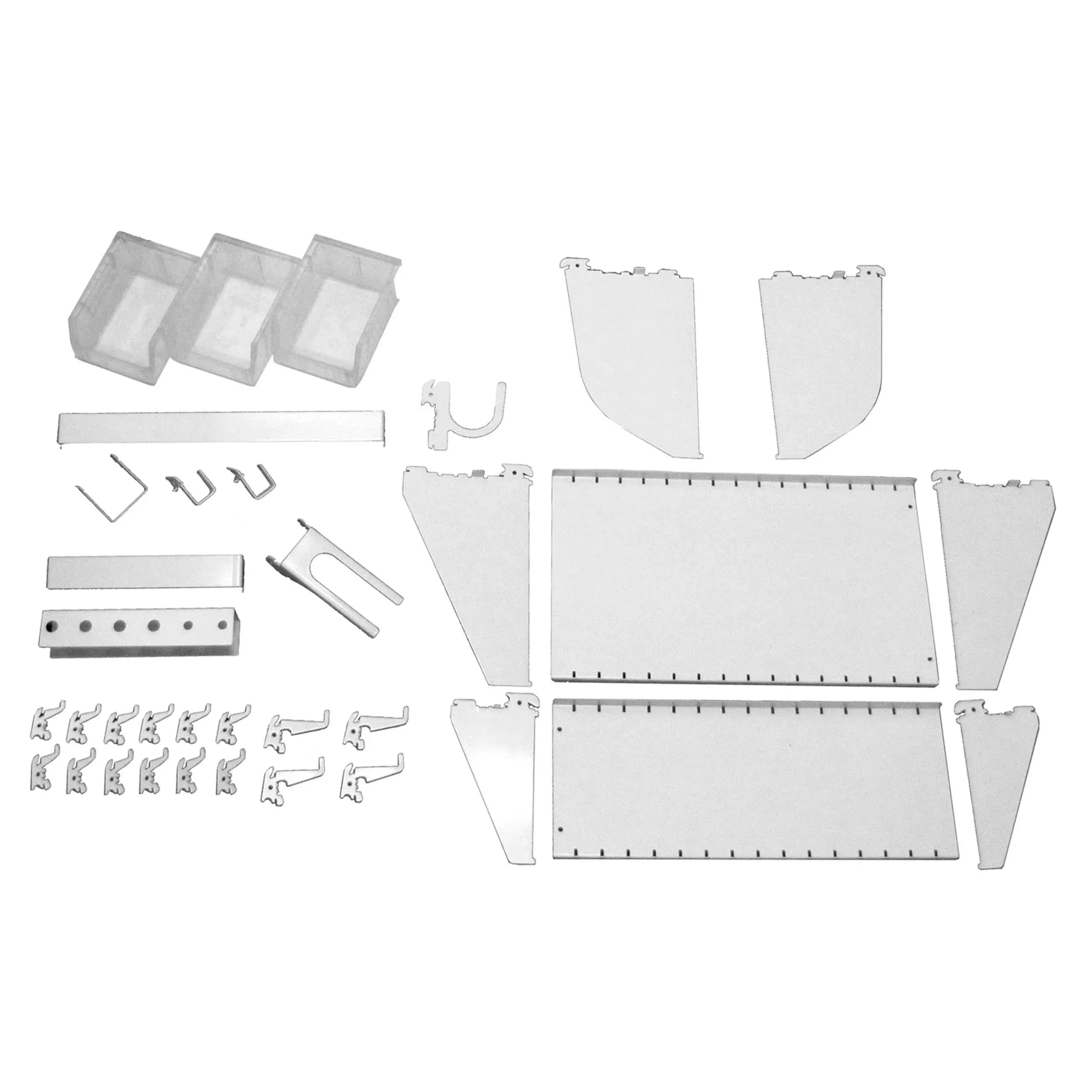 Wall Control Slotted Tool Board Workstation Accessory Kit