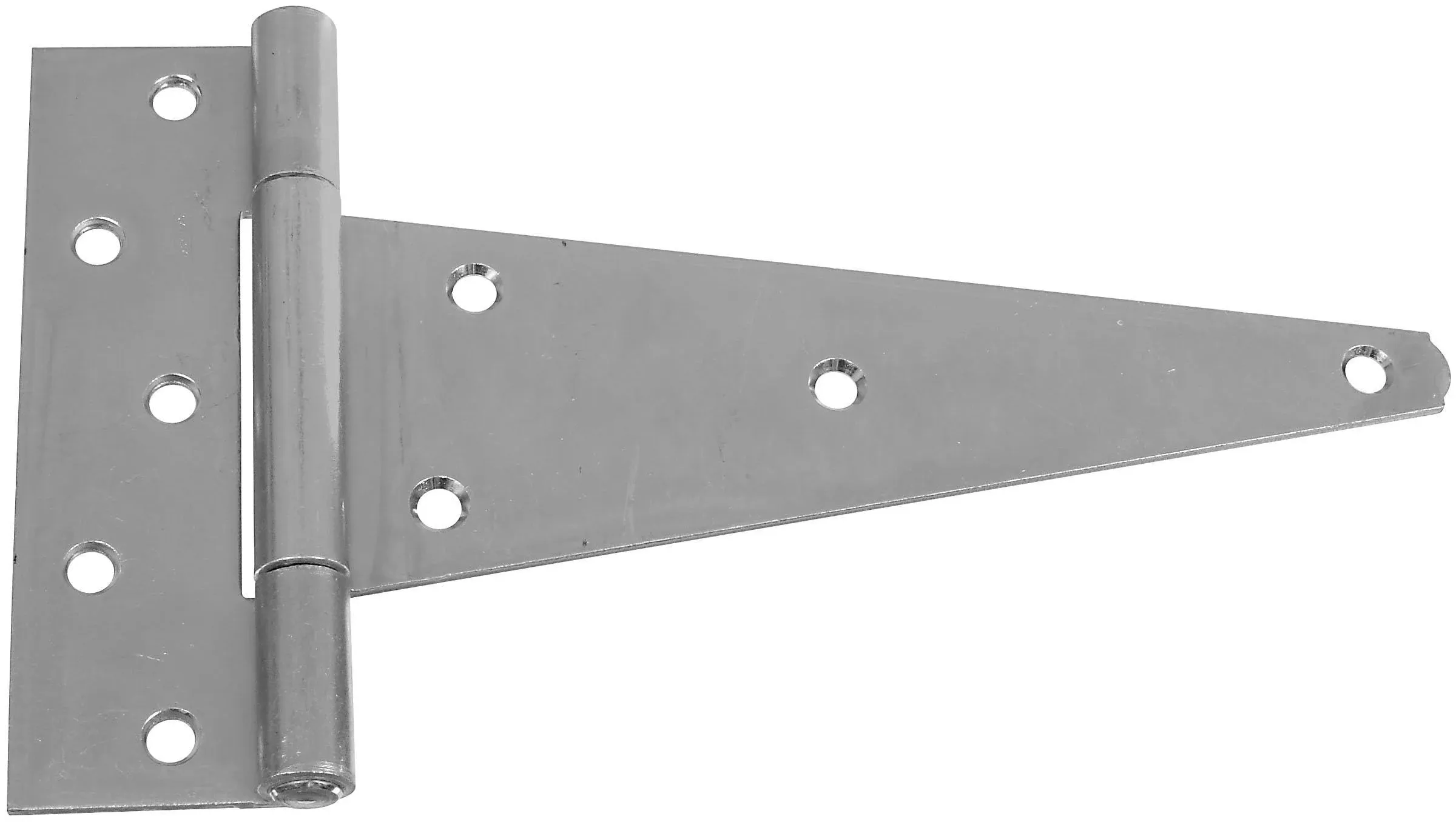 National Hardware N128-900 T-Hinge, 7.2 in W Frame Leaf, 2-1/4 in H Frame Leaf, Steel, Zinc, Tight Pin, 70 lb