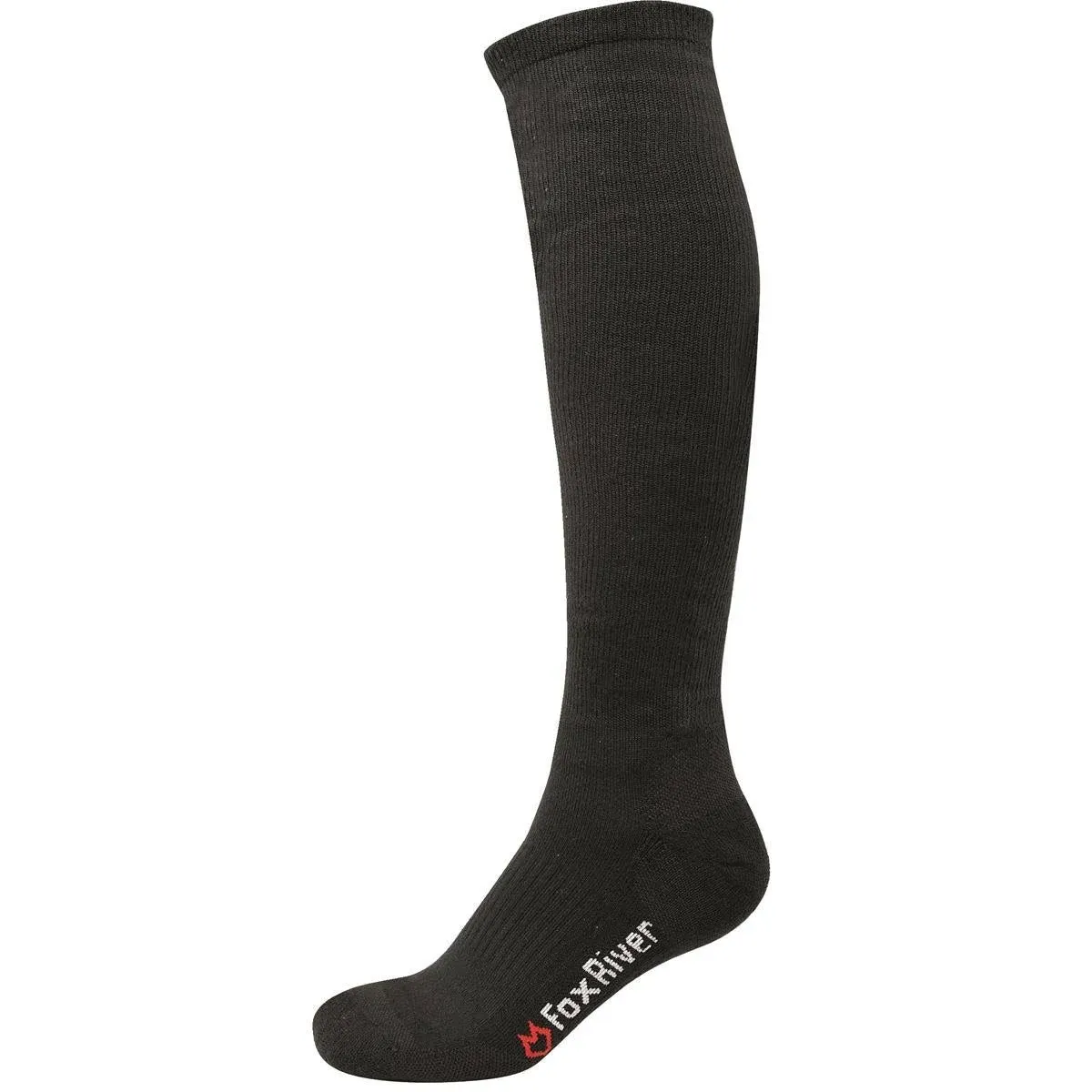 FoxRiver Fatigue Fighter Work Over the Calf Black Cushioned Compression Socks M