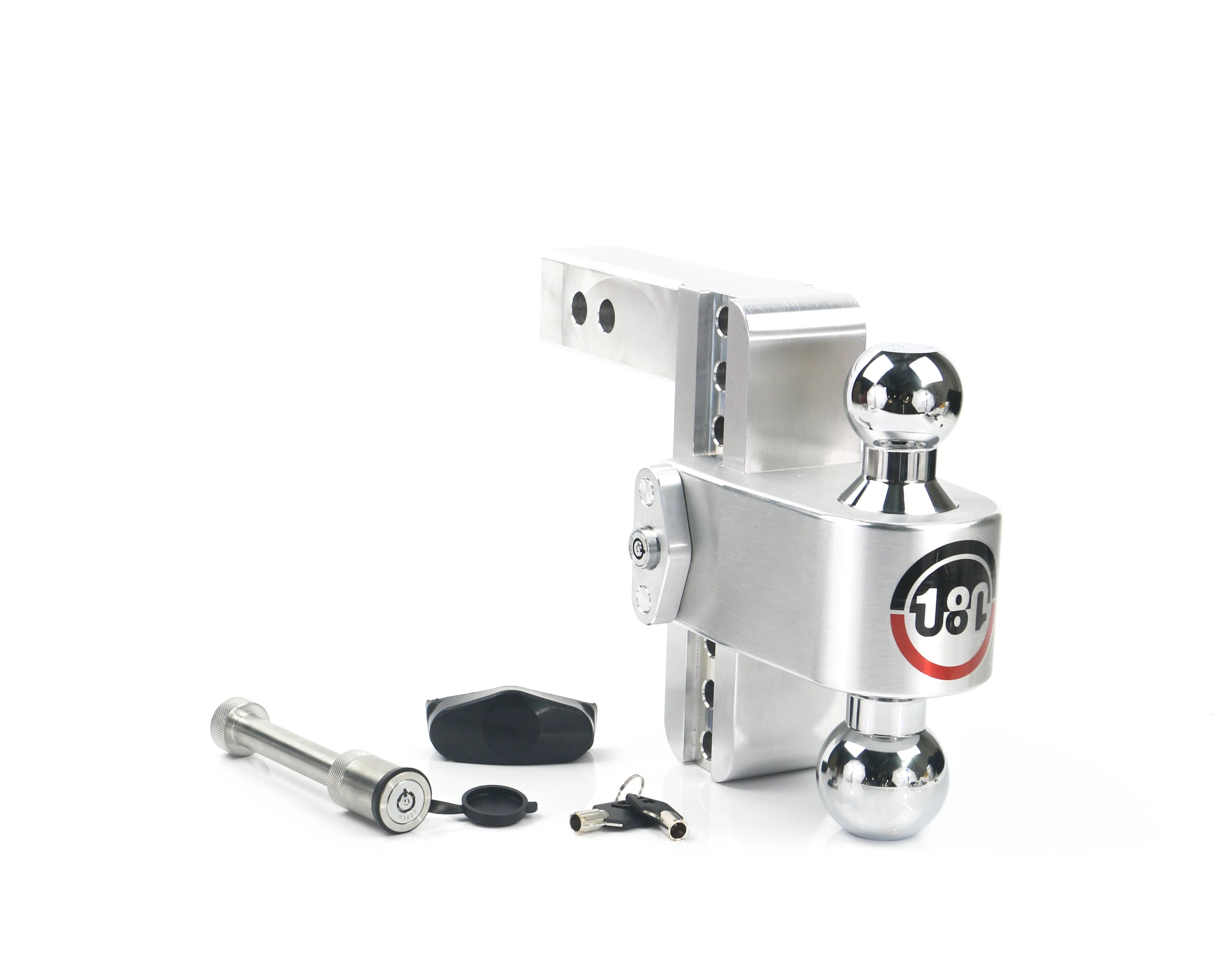 Weigh Safe 180 Hitch 6in Drop Hitch & 2in Shank (10K/12.5K GTWR) w/WS05 - Aluminum - CTB6-2-KA