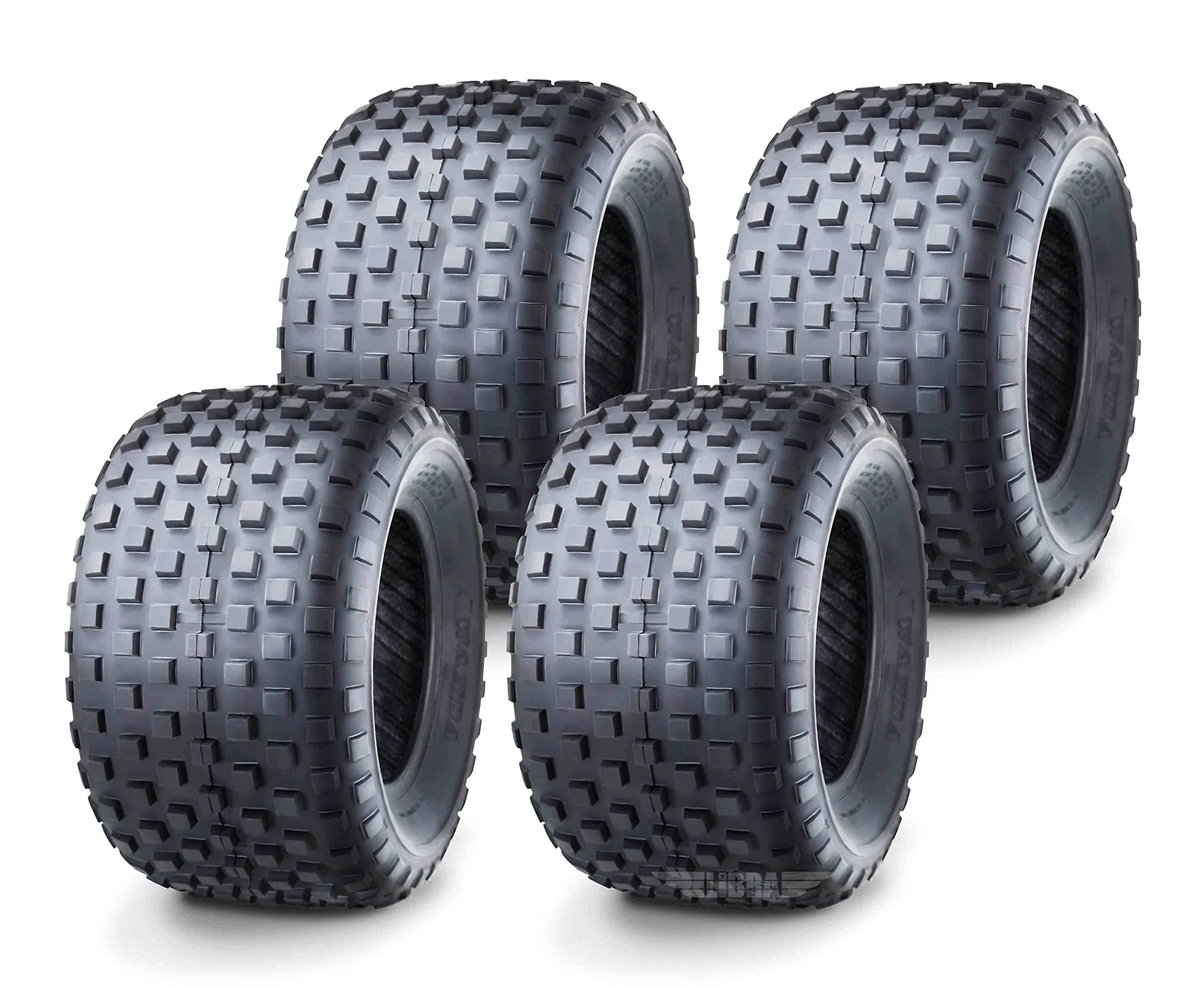 WANDA Set of 4 ATV Tires 22x11-10 22x11x10 4PR Knobby 10048