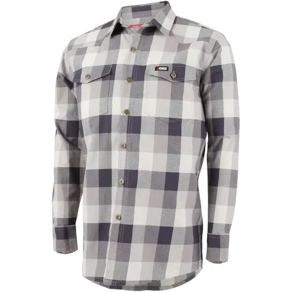 Knox FR Shirts for Men | Plaid Flame Resistant Shirt Metal Buttons | NFPA2112 ...