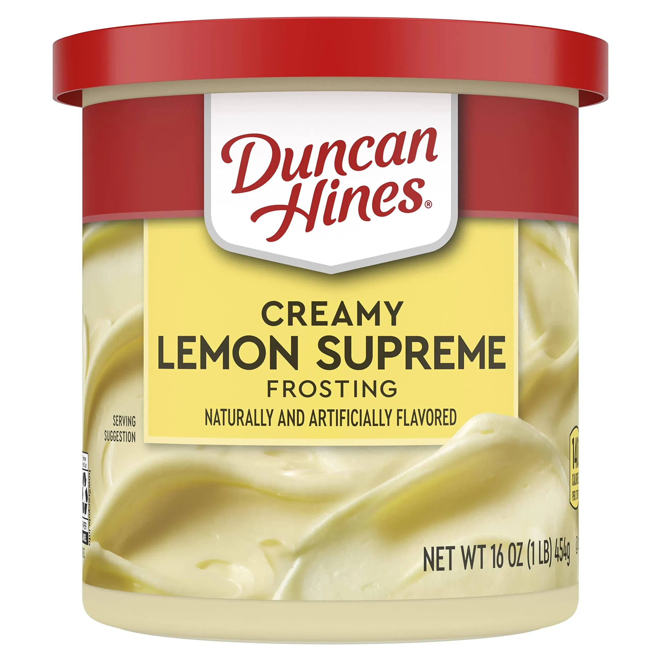 Duncan Hines Creamy Lemon Supreme Frosting, 8-16 oz Cans