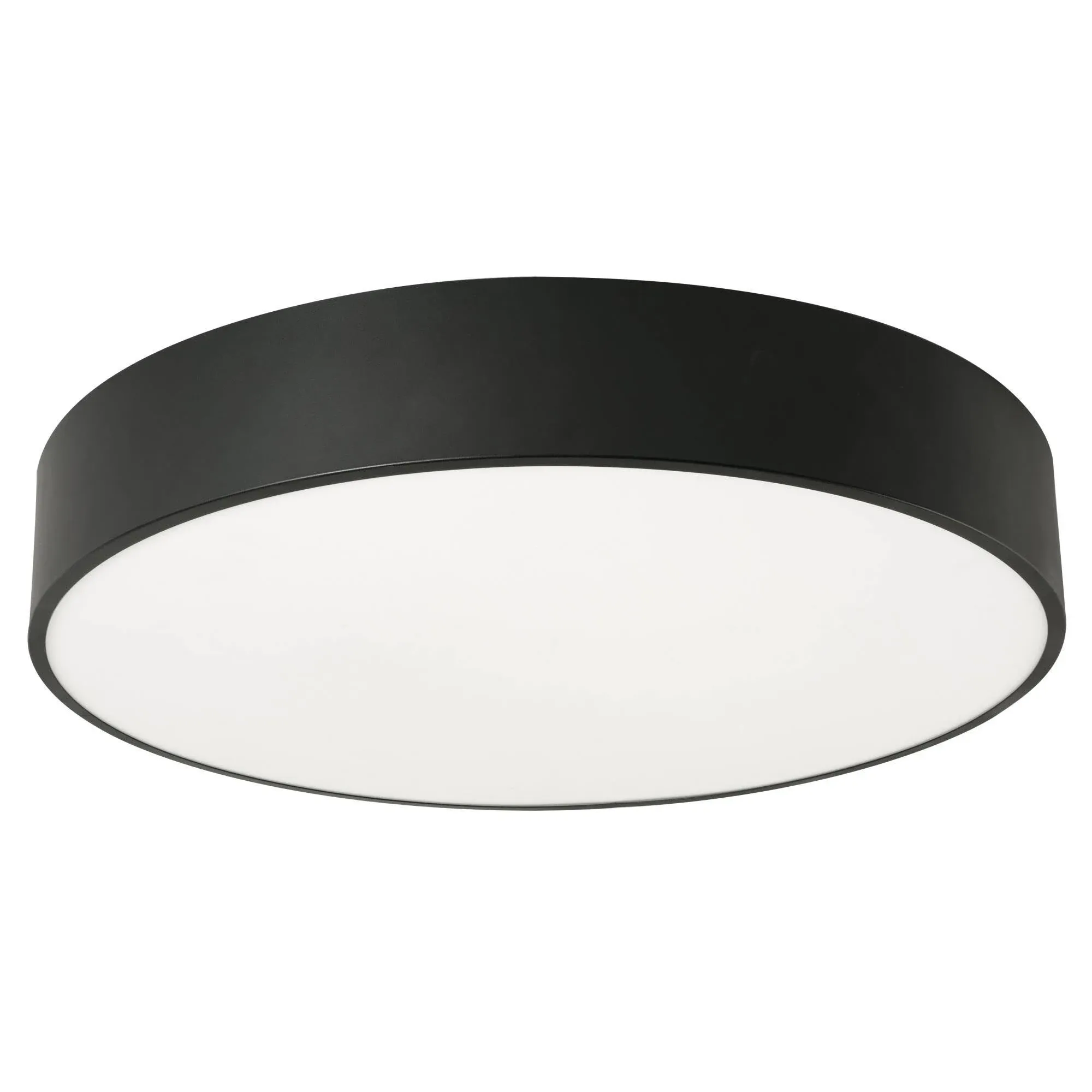 Octavia - LED Flush Mount - 19" - Satin Brass Finish - White Acrylic