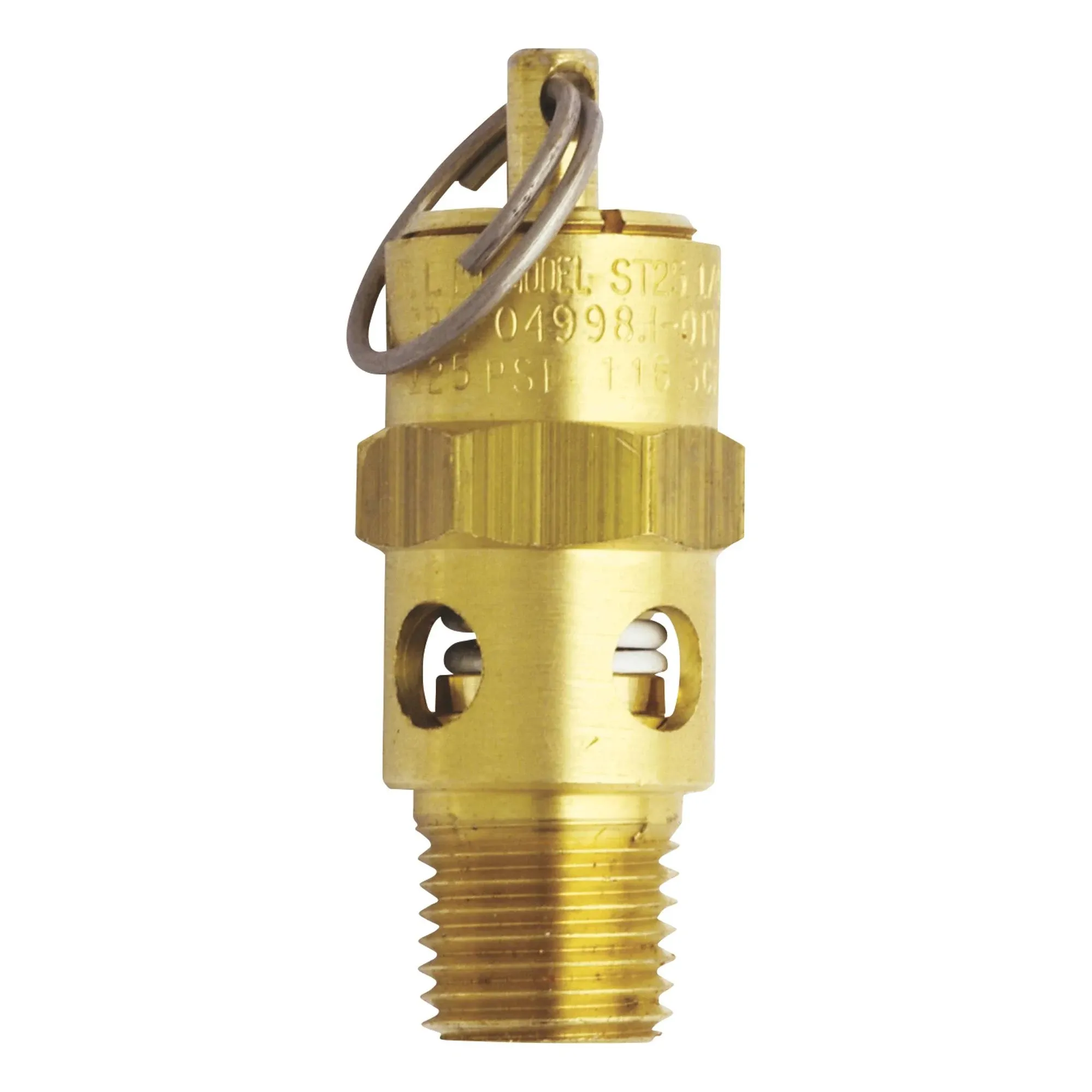 1/4" MNPT ASME Safety Valve, 150 PSI Pop off Pressure