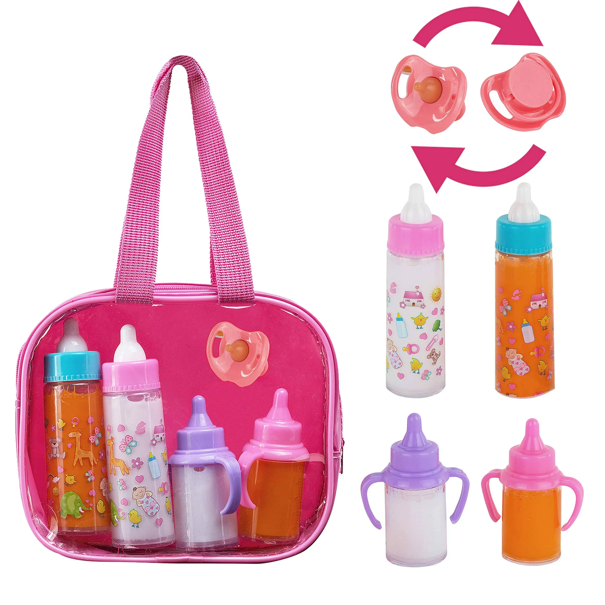 Fash N Kolor®, My Sweet Baby Disappearing Doll Feeding Set | Baby Care 6 Piece D