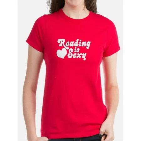 CafePress - Reading Is Sexy Women s Dark T Shirt - Women s Dark T-Shirt