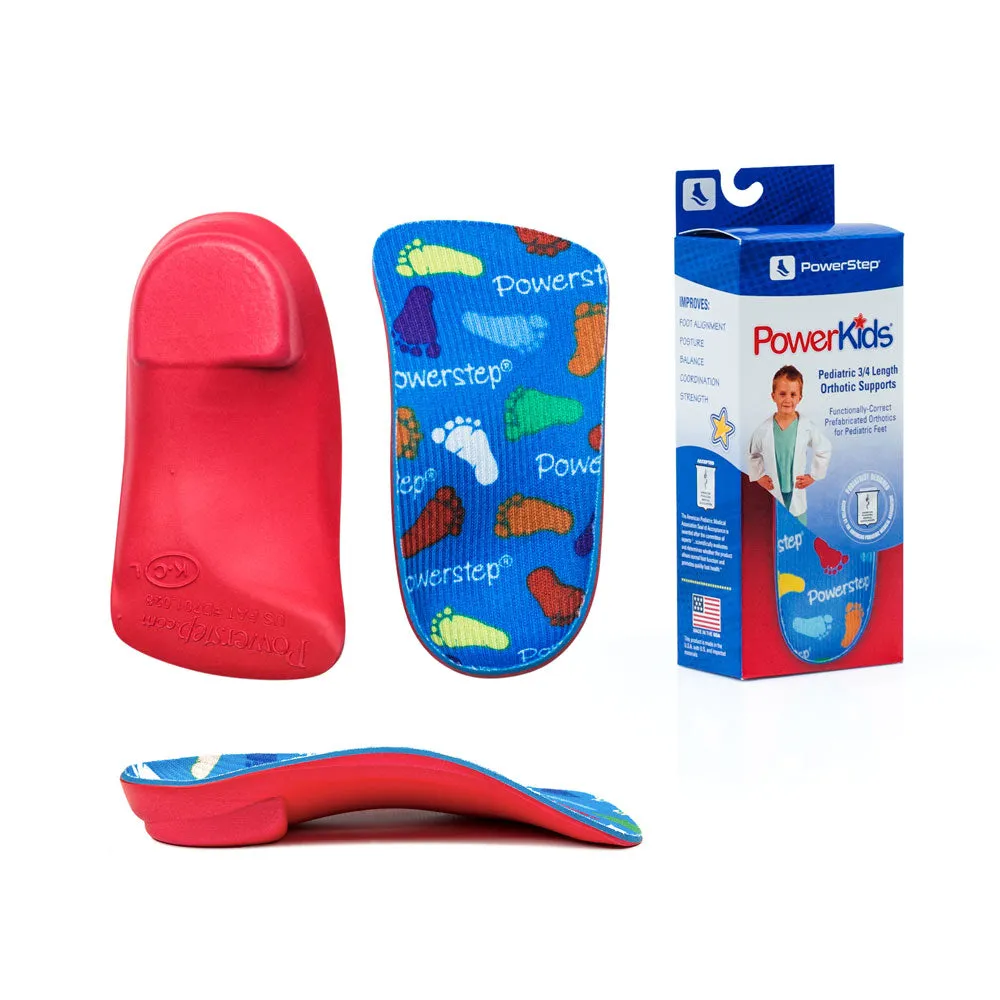 PowerStep Pinnacle Junior 3/4 Insoles Children's Pain Relief Shoe Insert