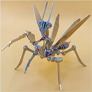 3D Metal Puzzle DIY Model Kit Creative Metal Ornaments Mantis Metal Assemblage ...