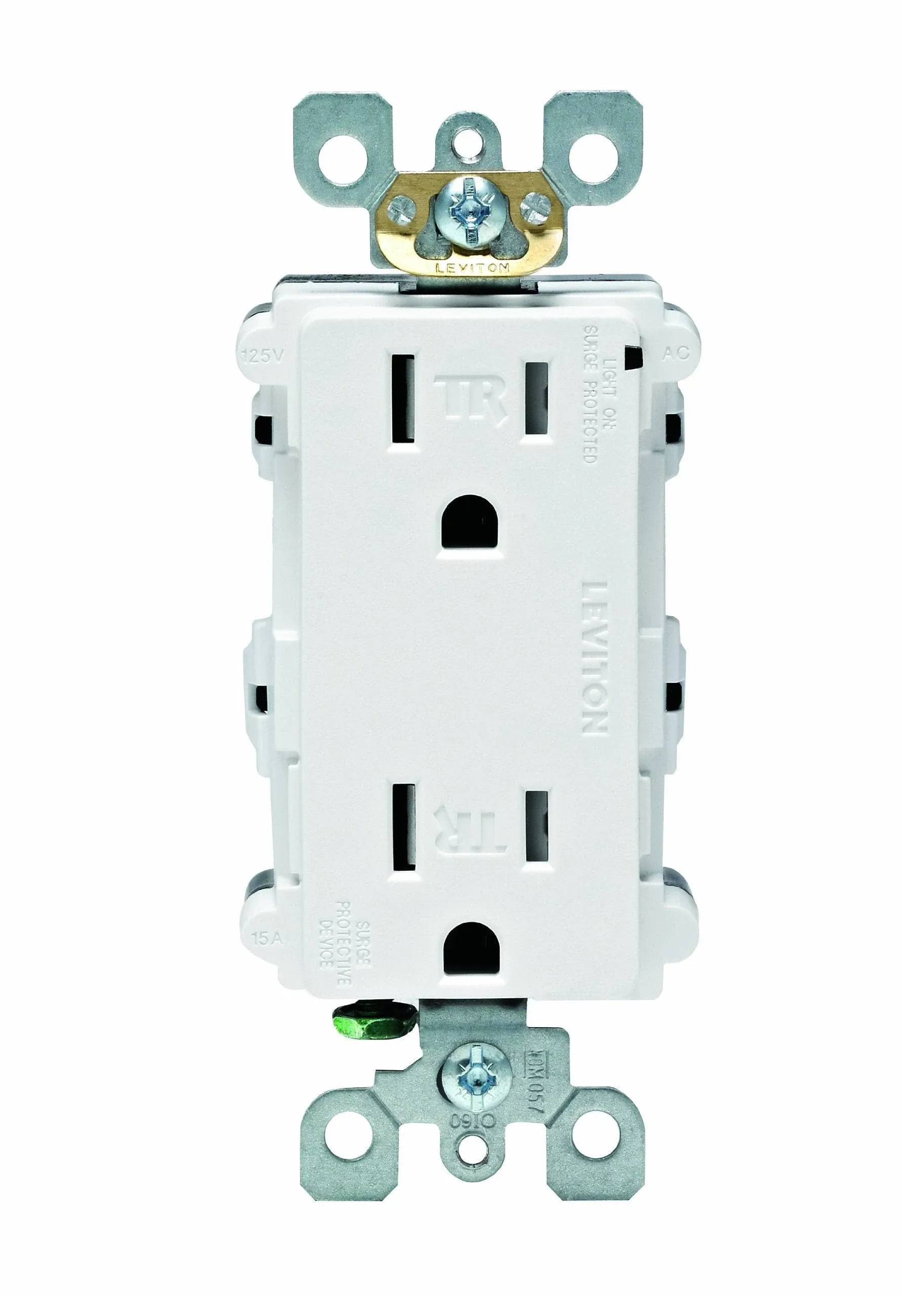 Leviton Decora Surge Protective Receptacle, White