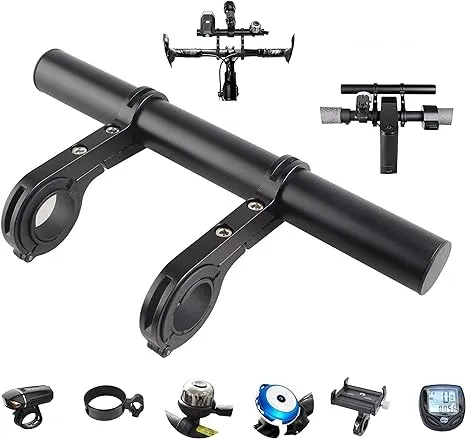 Tinke Handlebar Extender Bicycle Aluminum Alloy Bracket Extension Double Handlebar Extension Mount Holder Use Compatible for XIAOMI M365/Pro 1S Ninebot and Mountain Bicycle