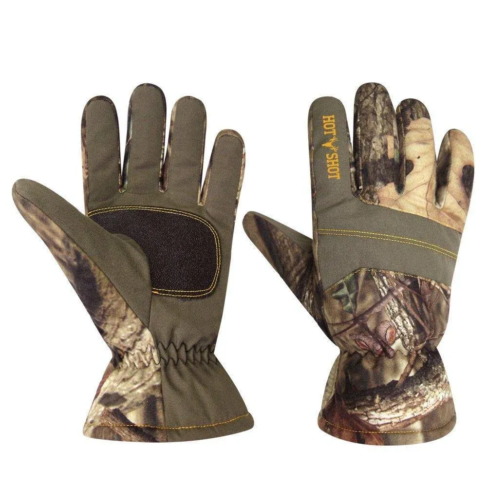 Hot Shot Men's Defender Camo Thinsulate Insulated Hunting Gloves, Mossy Oak Country, Large