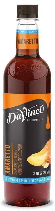 Da Vinci SUGAR FREE Amaretto Syrup 750mL