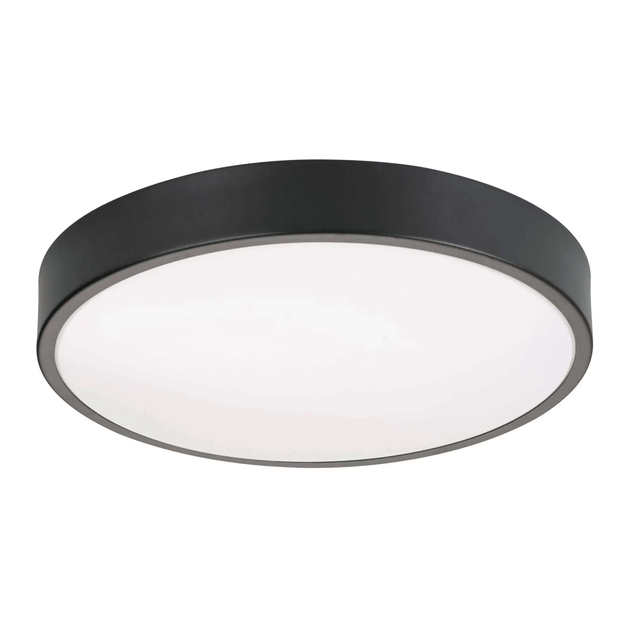 AFX Octavia 14 in. 3-Light Black LED Flush Mount