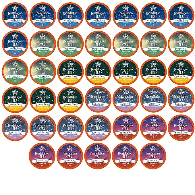 Constellation Tea Variety Pack Tea Sampler, Keurig Compatible, 40 Count