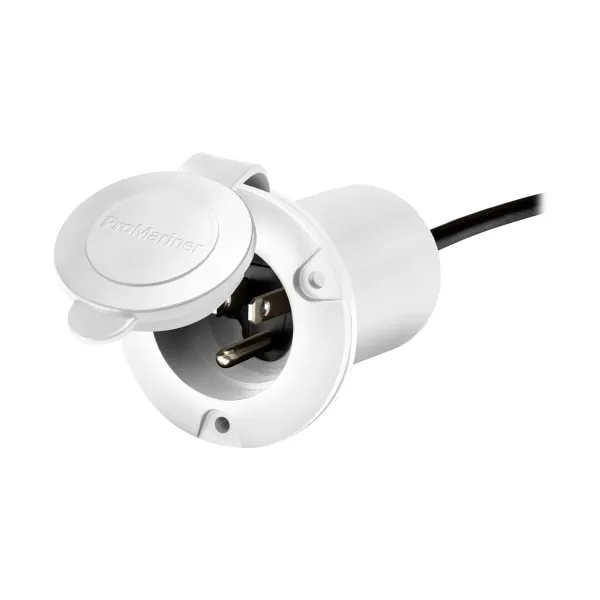 ProMariner Universal AC Plug Holder - White