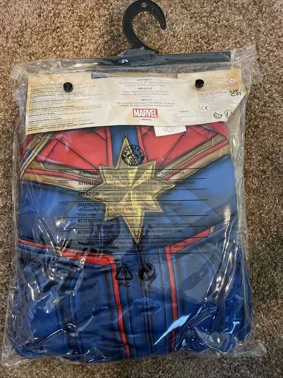 BuySeasons Captain Marvel Deluxe Hero Suit Costume