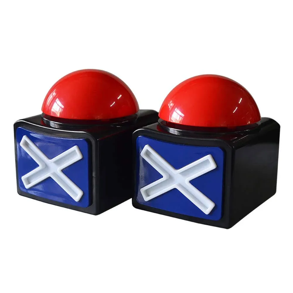 DOXISHRUKY 2pcs Game Answer Buzzer, Game Buzzer with Light & Alarm Sound Game ...