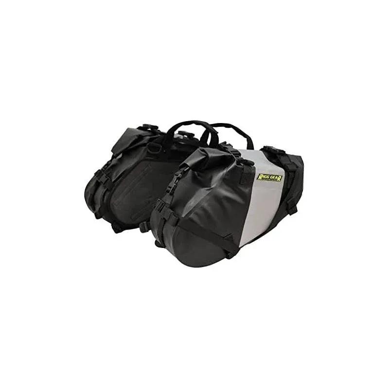 Nelson-Rigg Waterproof Rackless Hurricane Dual Sport Saddlebags. Lightweight, Soft Sided, fits Most Dual Sport/Enduro KTM Honda Yamaha & Suzuki Models. 14L per Side