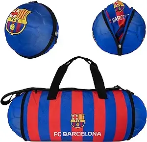 Official FC Barcelona Duffel Bag for Sports/Soccer – Foldable/Extendable