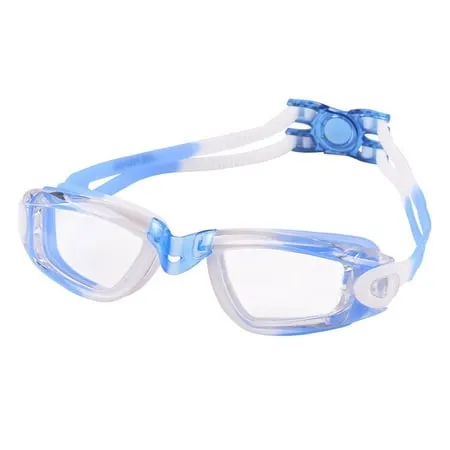 Seago Swim Goggles 2 Pack Anti-Fog Anti-UV Wide View Swimming Goggles for Kids 3-15