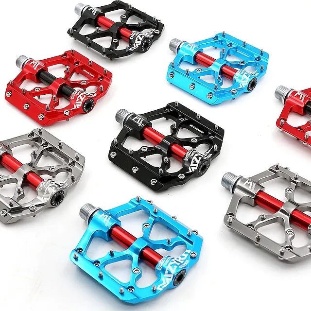 Mountain Bike Pedals MTB Pedals,3 Sealed Bearings Bicycle Pedals with Reflectors,9/16" Non-Slip Bike Pedals Platform Bicycle Flat Alloy Pedals for Road BMX MTB