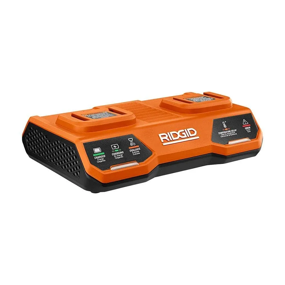 RIDGID 18V Dual Port Simultaneous Charger