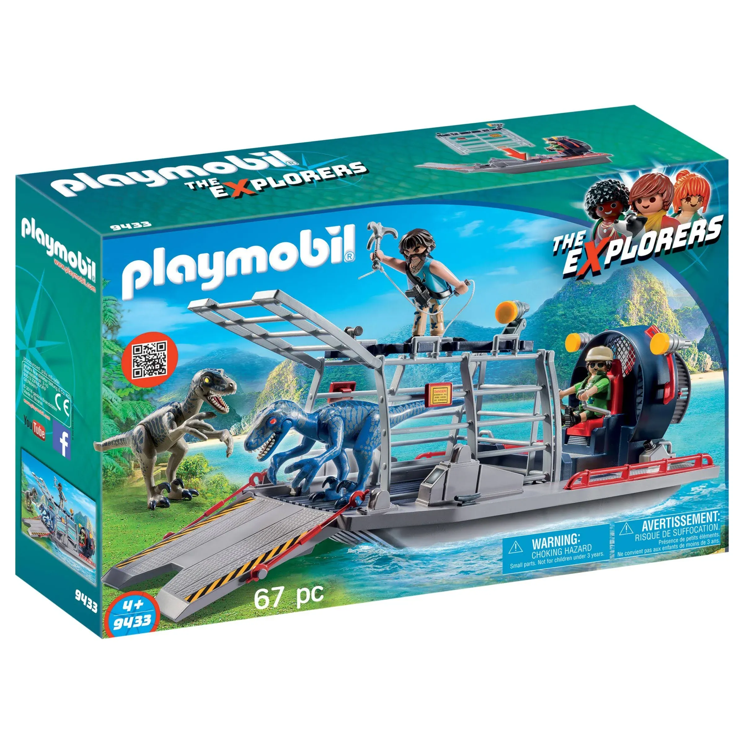 Playmobil Enemy Airboat with Raptor