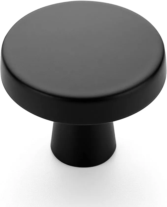 Ravinte 15 Pack Cabinet Knobs Black Kitchen Cabinet Knobs Round Dresser Drawe...