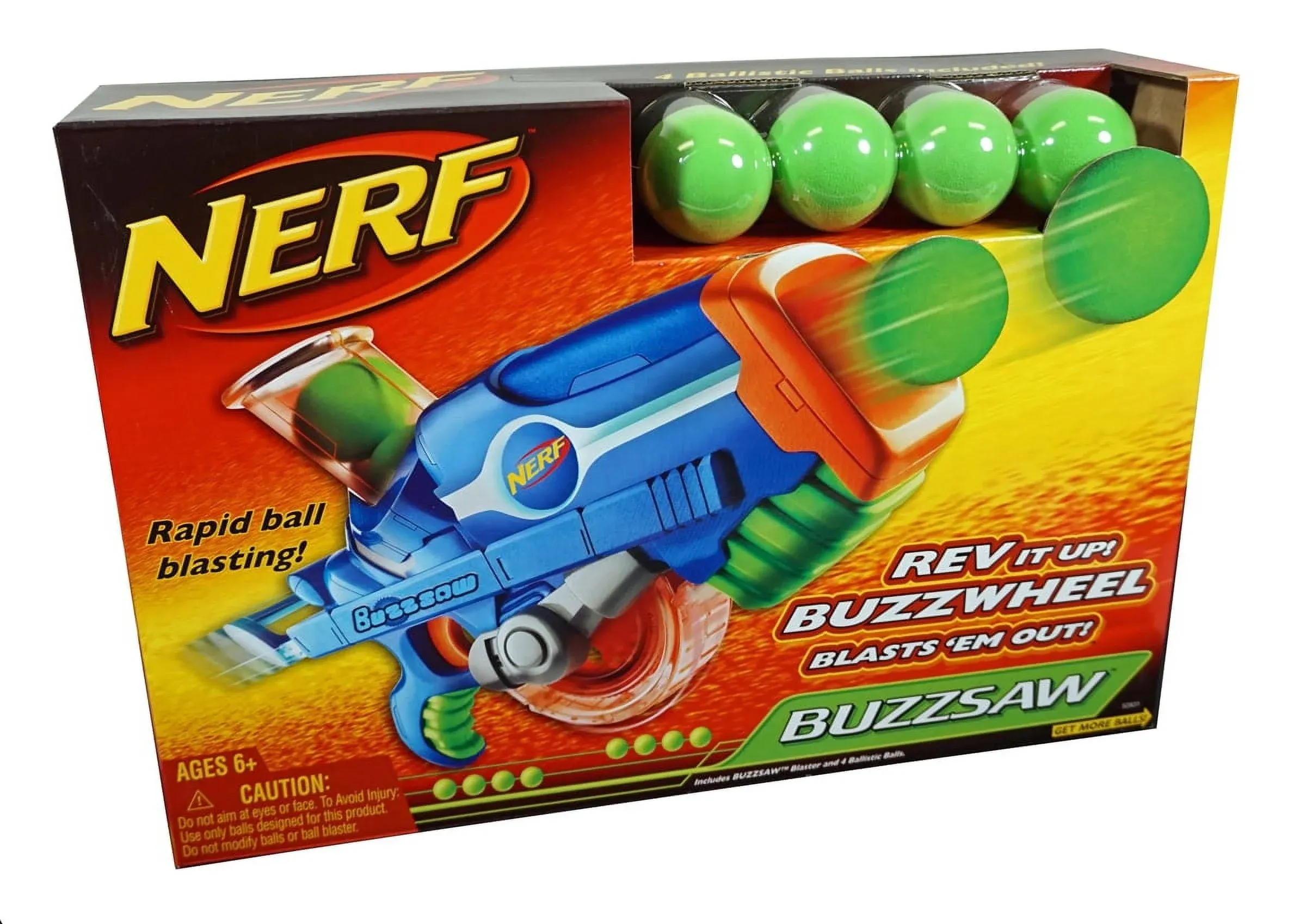 Nerf Buzzsaw, Rapid Ball Blasting, Includes Blaster &amp; (Balls Not Included) EUC