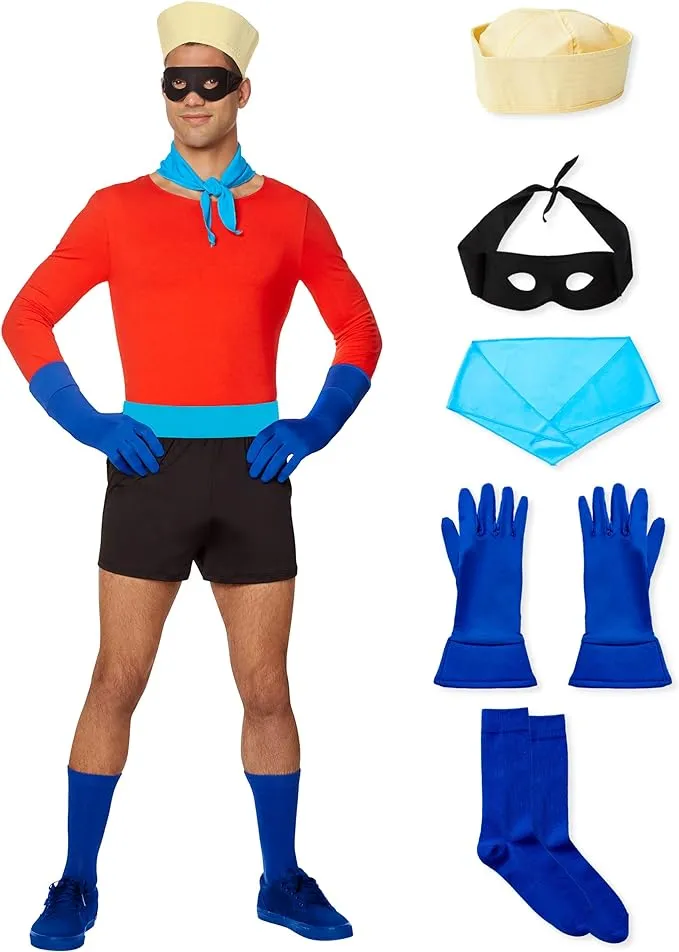 Spirit Halloween SpongeBob SquarePants Adult Barnacle Boy Costume | Officially Licensed | Group Costume | Nickelodeon