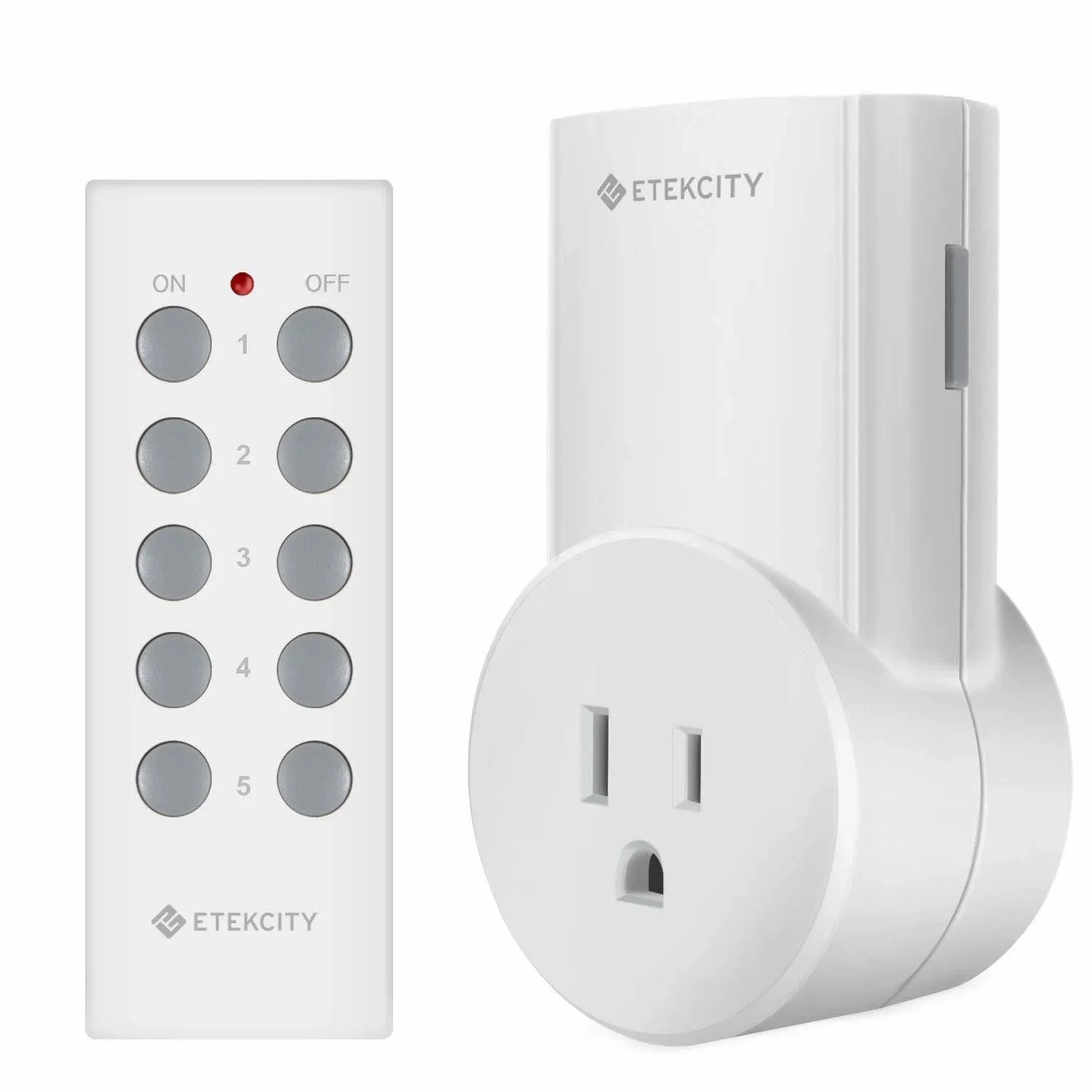 Etekcity Outdoor Smart Plug, Home WiFi Outlet with 2 Sockets for Lights, Timer Function & Energy Monitoring, Works with Alexa & Google Home, Wireless Remote Control, ETL Listed, 1PACK