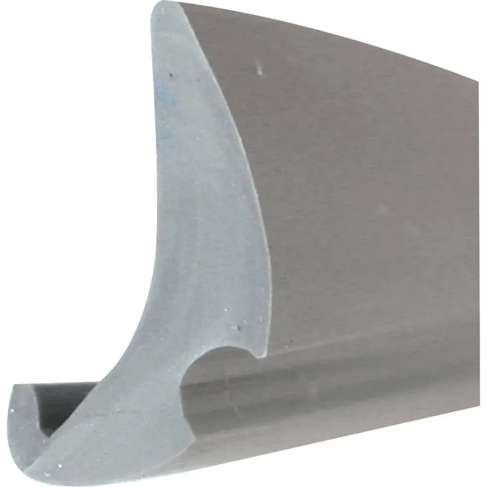 Make-2-Fit P 7777 Glass Glazing Spline, 0.19 in W, 0.47 in Thick, 200 ft L, Vinyl, Gray