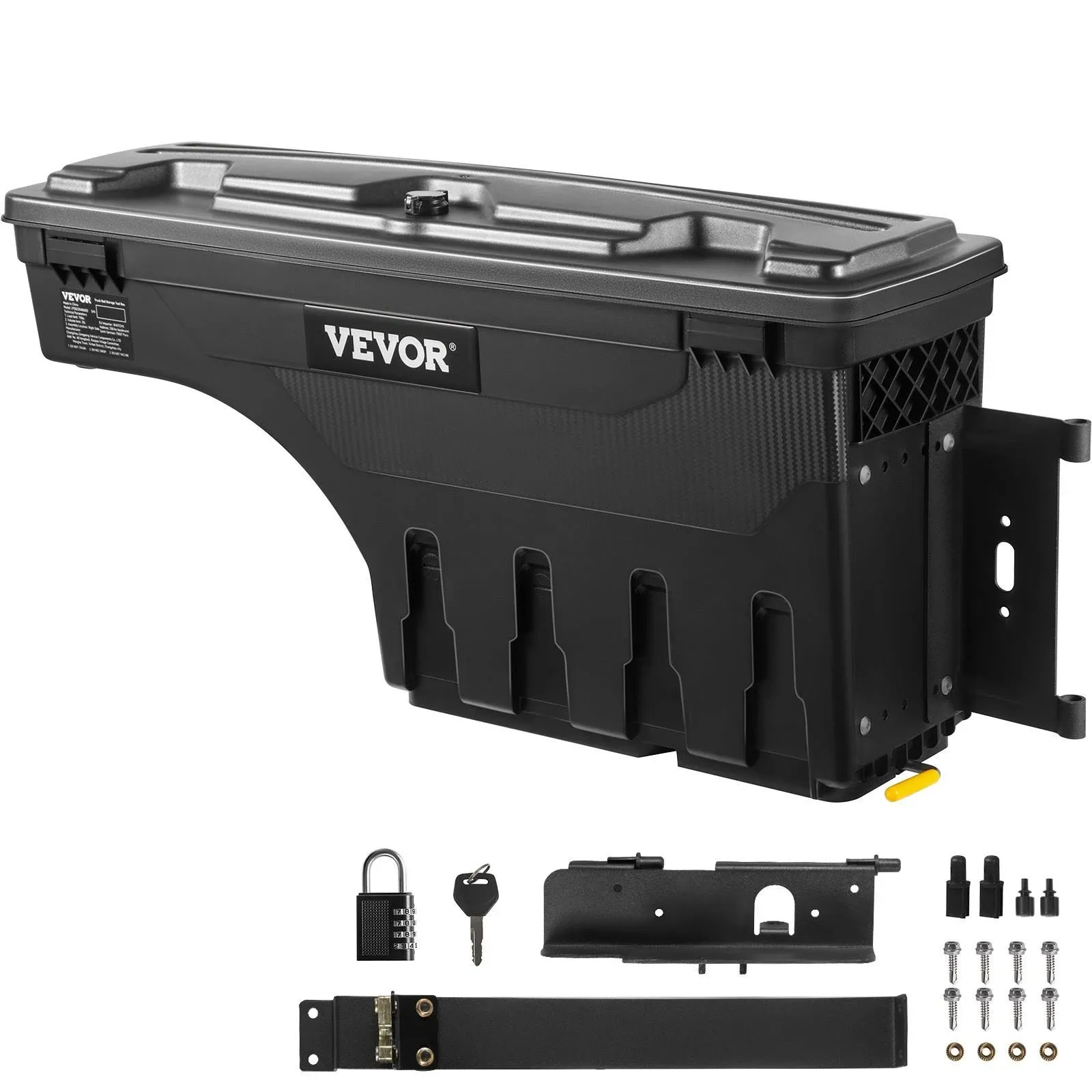 VEVOR Truck Bed Storage Box Lockable Lid Tool Box