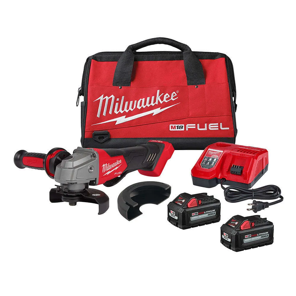 M18 FUEL 18V Lithium-Ion Brushless Cordless 4-1/2 in./5 in. Grinder w/Paddle Switch (Tool-Only)