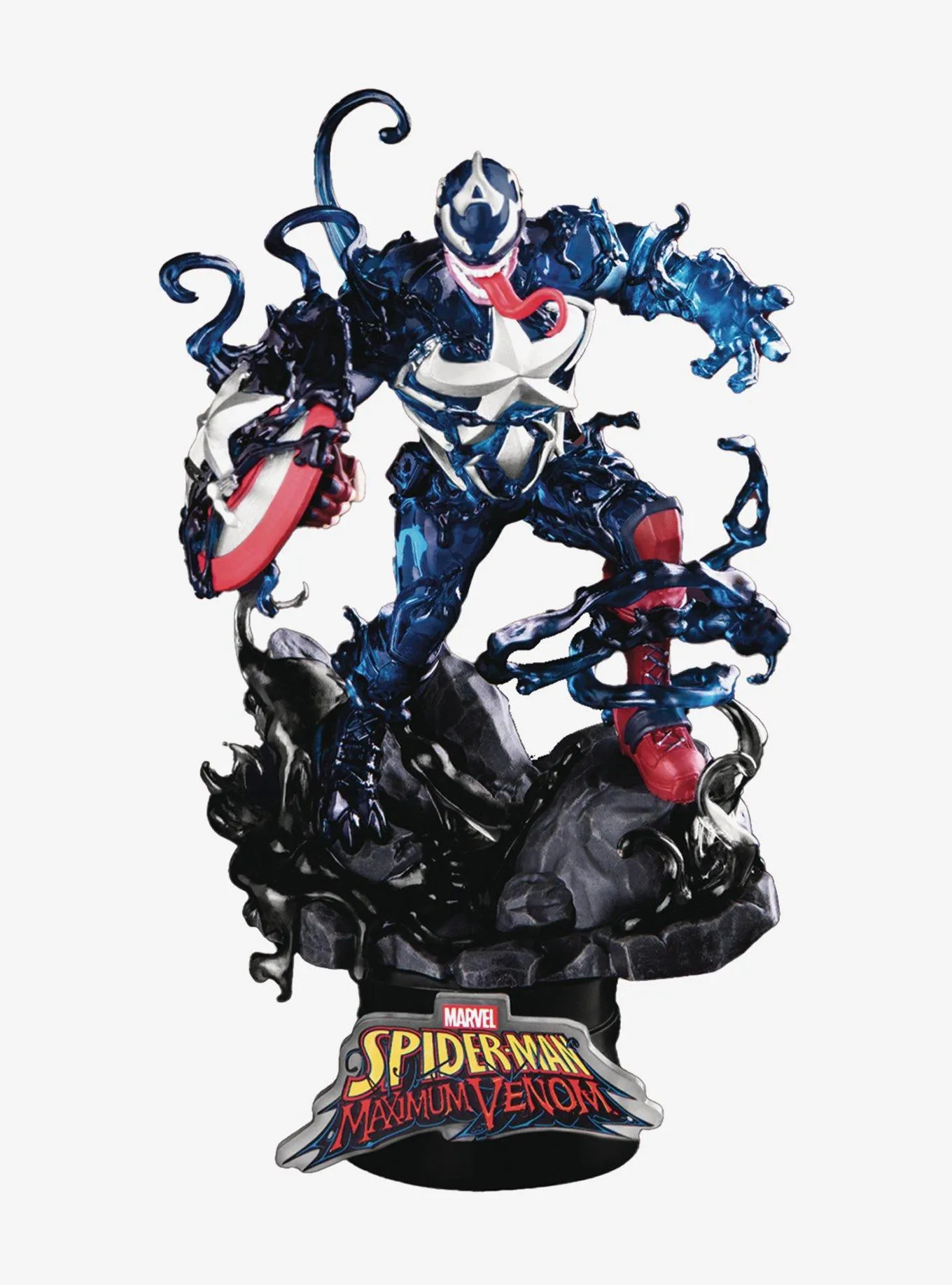 Beast Kingdom Marvel Spider-Man Maximum Venom Captain America D-Stage Figure