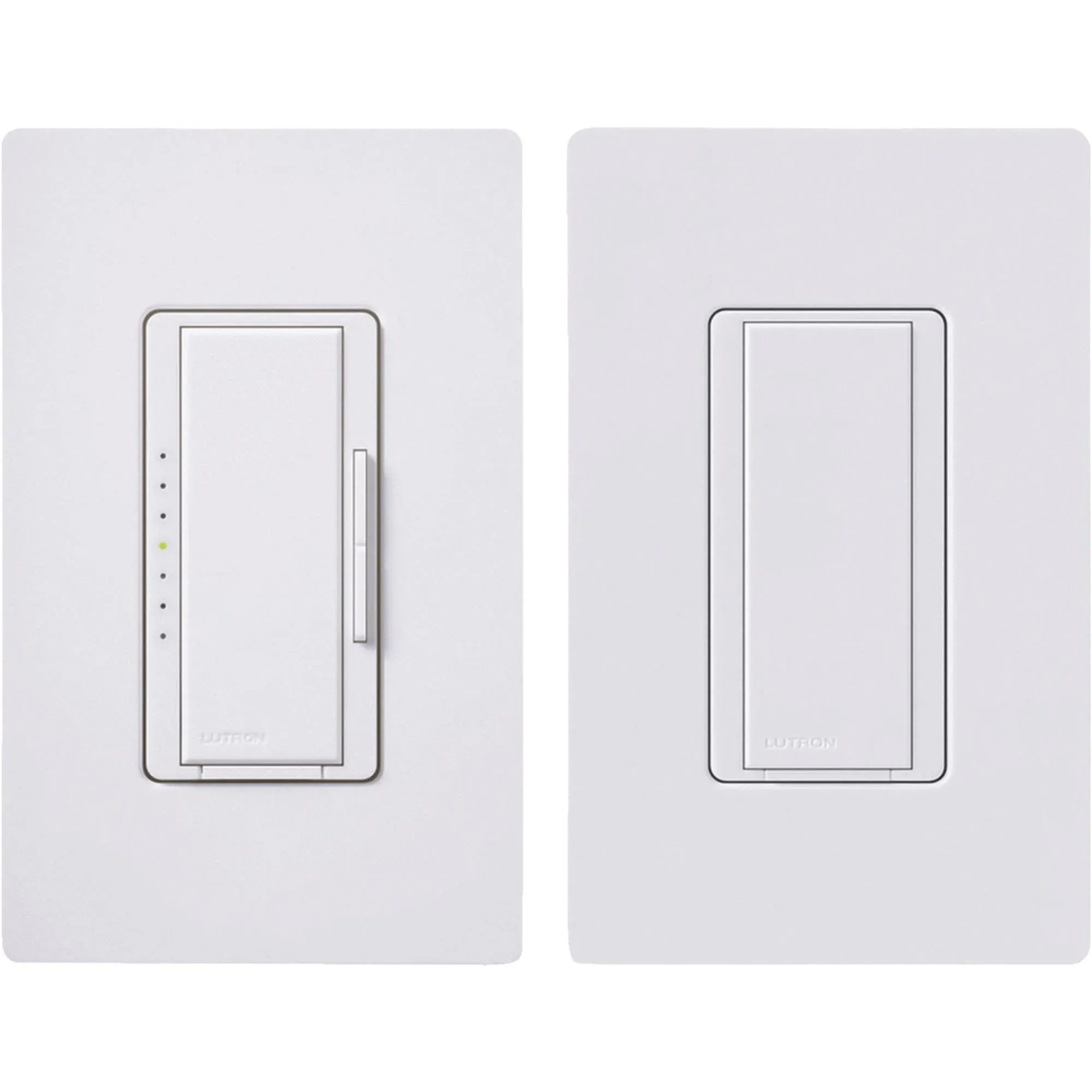 Lutron MACL-153M-RHW-WH Maestro Led+ Remote Kit, With White Wallplate