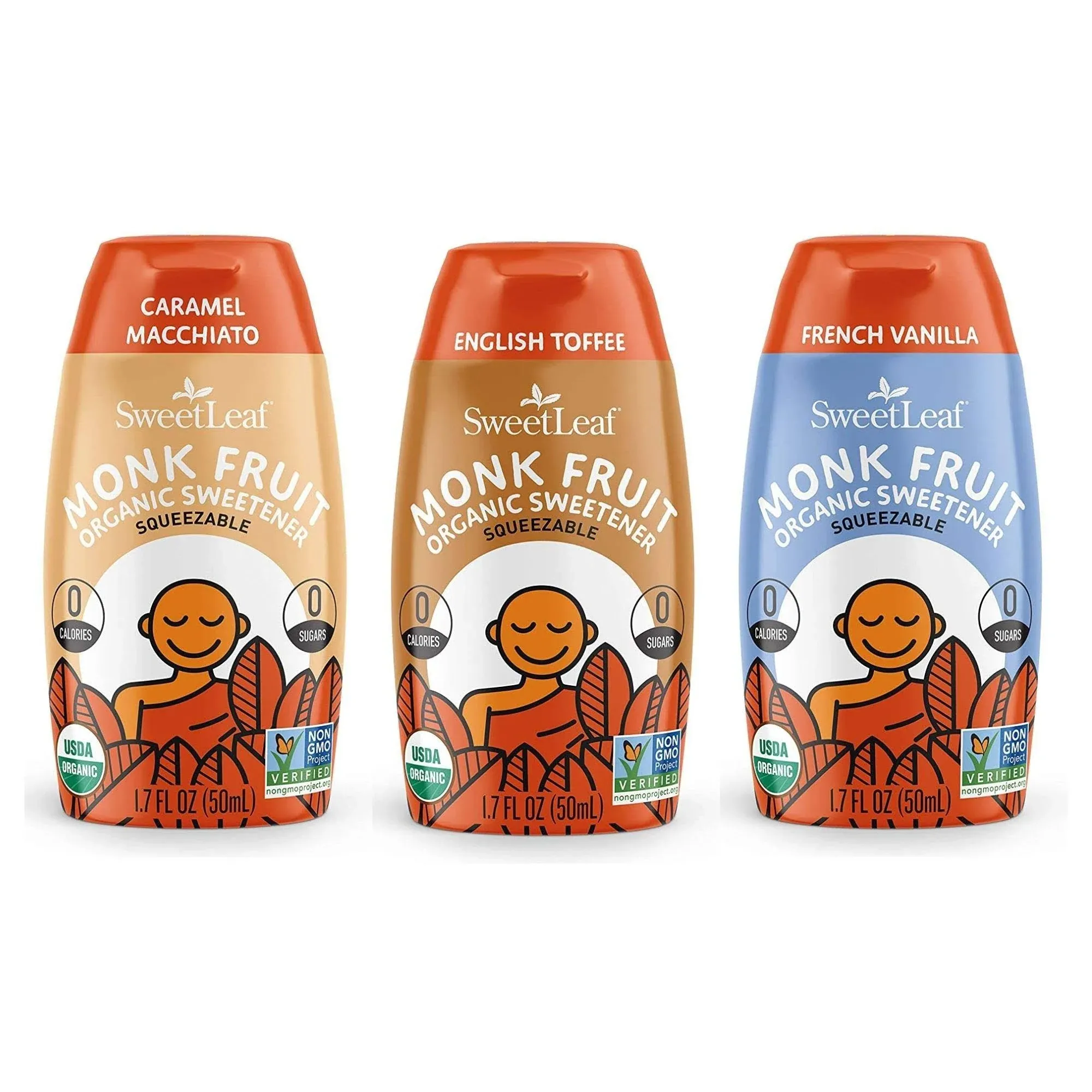 SweetLeaf Organic Monk Fruit Liquid 1.7 Ounce - Bundle of 3 - English Toffee ...