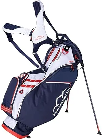 Sun Mountain 2024 4.5 LS 14-Way Golf Stand Bag, Navy-White-Red