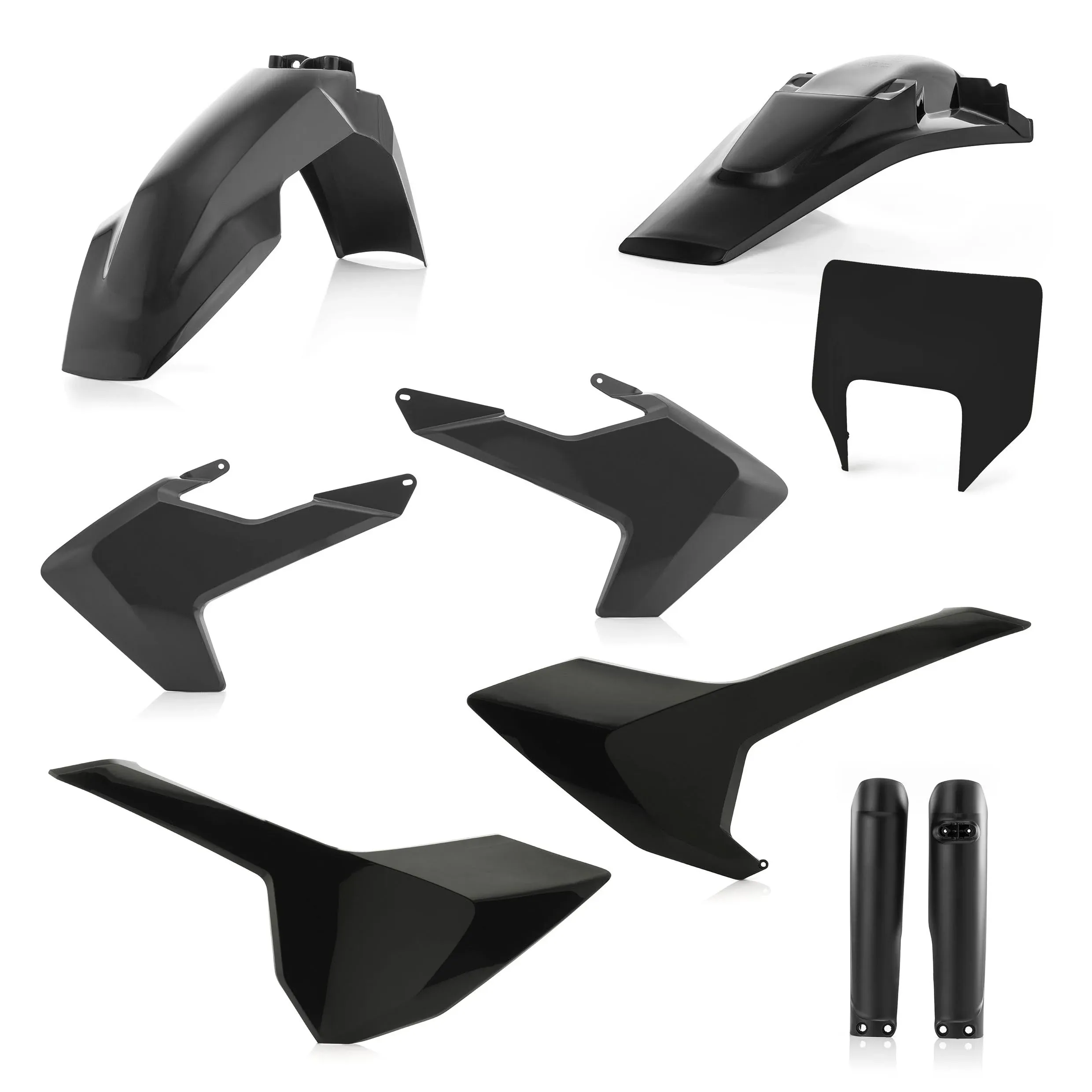 Acerbis 2733430001 Full Plastic Kit - Black