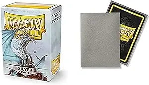 Dragon Shield Matte Silver Standard Size 100 ct Card Sleeves Individual Pack