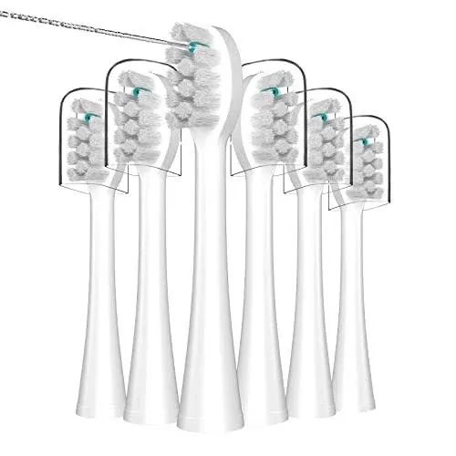 Replacement Flossing Toothbrush Heads with Covers for Waterpik Sonic Fusion SF01 ...