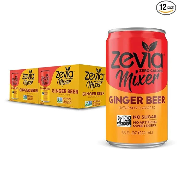 Zevia Zero Calorie Mixer; Tonic Water; 7.5 Ounces (Pack of 12)